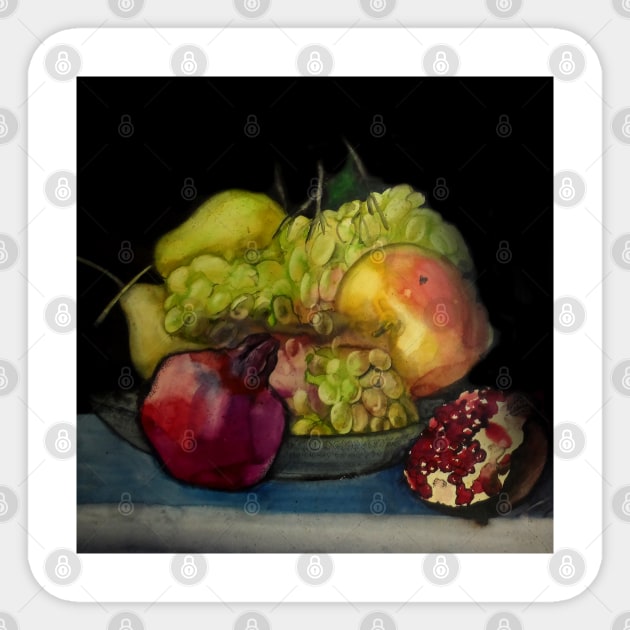 Still life with fruits Sticker by Elena Akopian